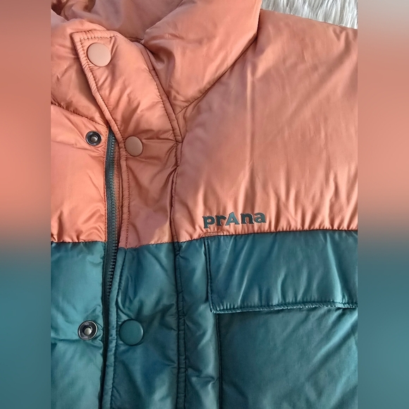 Prana Men's Two-Tone Puffer Vest Sz Xl - Picture 3 of 6